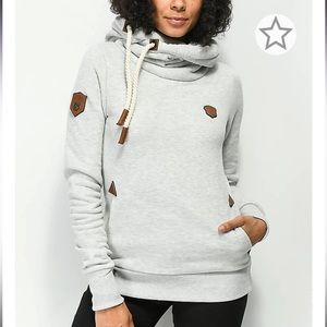 Naketano Darth Stone Grey Hoodie Size L